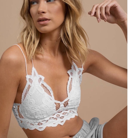 Free People Other - New Free People White Adella Bralette